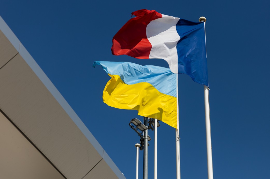 прапори України та Франції