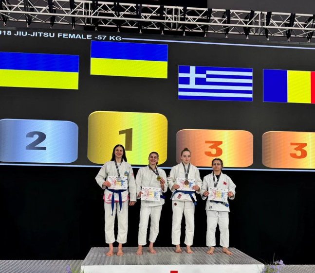 Троє спортсменок Львівщини – призерки чемпіонату Європи з джиу-джитсу
