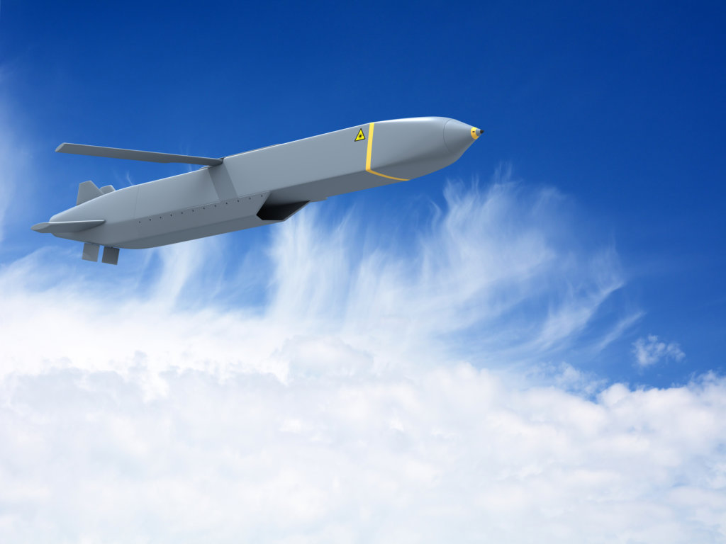 Storm Shadow missile in sky