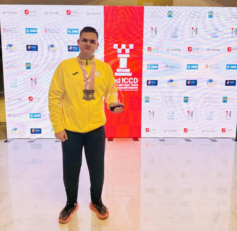 Шахіст зі Львівщини став чемпіоном Європи серед людей з вадами слуху - 2