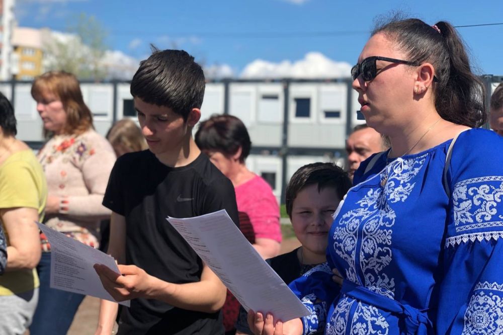 На Великдень у модульному містечку Львова помолились за перемогу України - 6