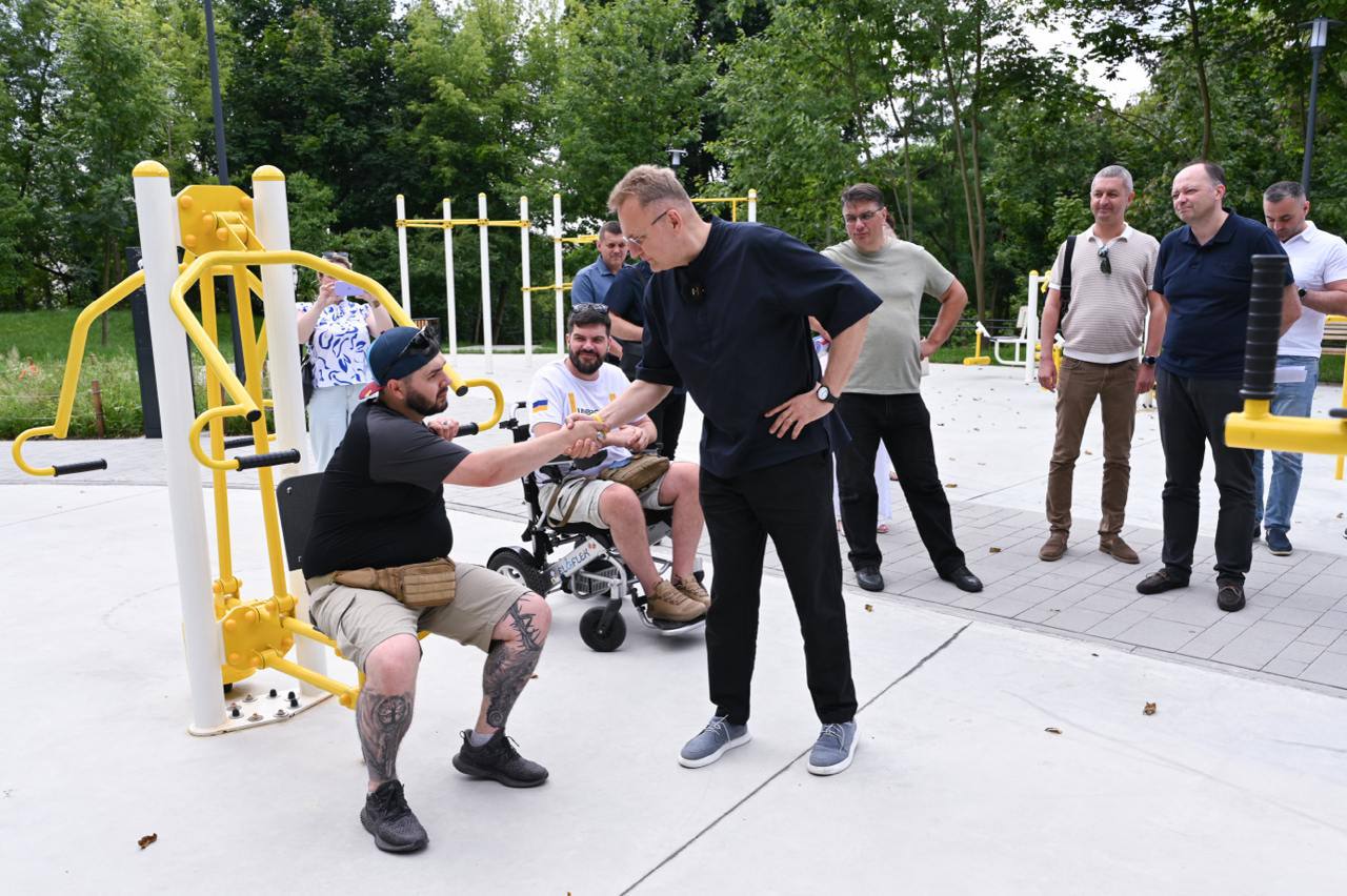 У Замарстинівському парку завершили першу чергу реконструкції для потреб військових на реабілітації - 5