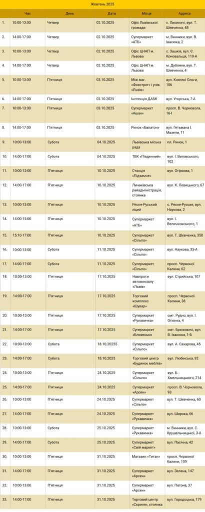 Як працюватиме львівський Екобус у жовтні — графік - 2