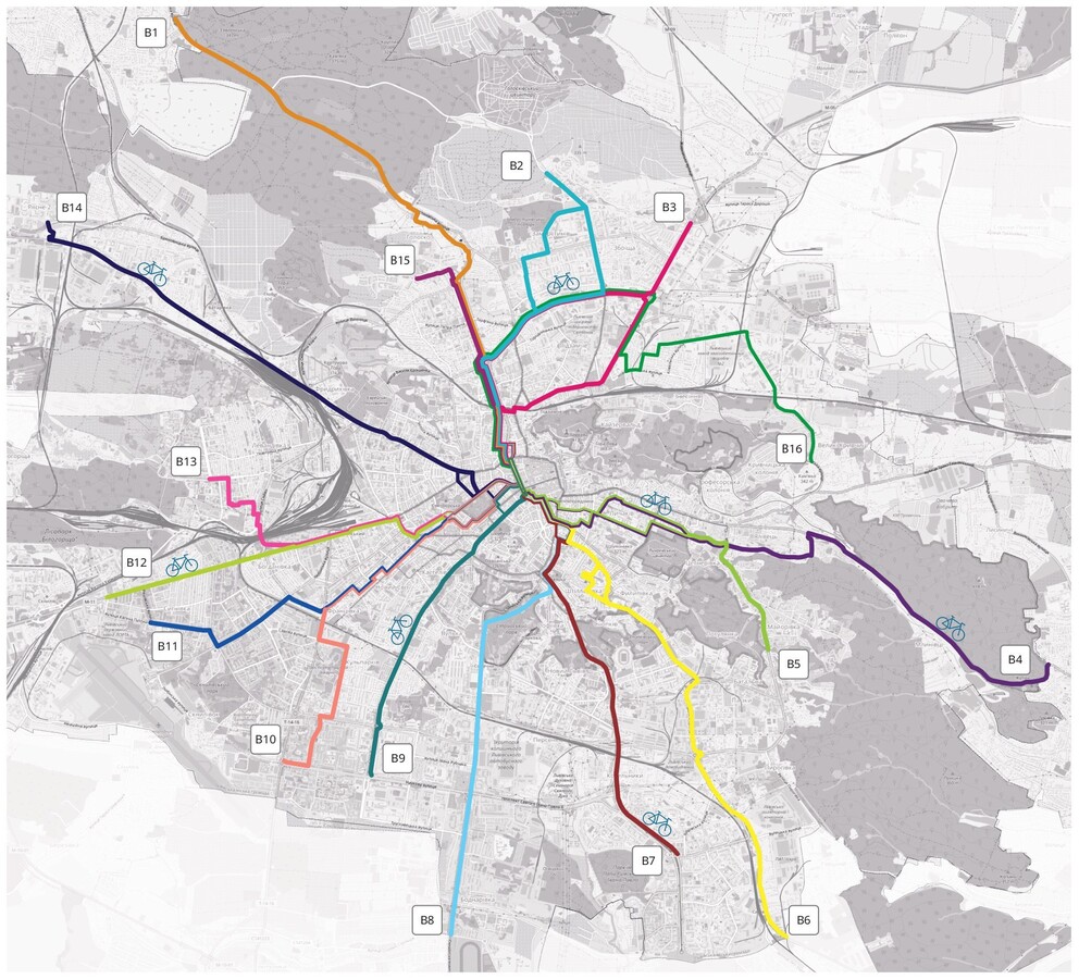 У Львові затвердили схему основних велосипедних маршрутів - 1