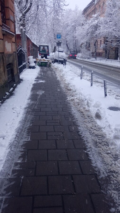 У Львові 84 одиниці техніки та понад 1200 двірників розчищають місто після снігопаду - 2