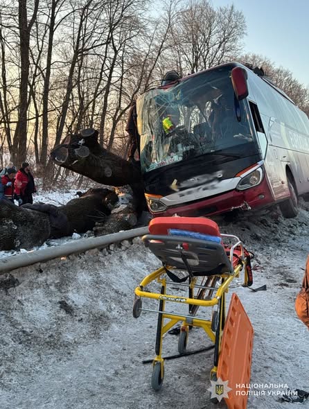 На Львівщині в ДТП потрапив автобус, який виконував міжнародний рейс - 1