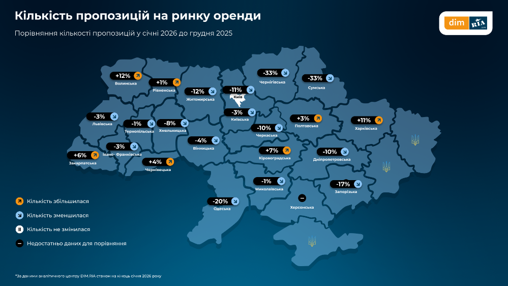 Львівщина — у трійці областей, де найвища вартість оренди житла в Україні - 1