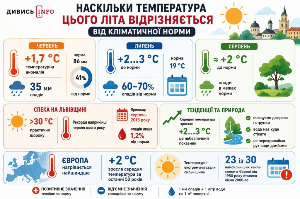 Майже 39°C: коли на Львівщині було найспекотніше літо та найбільші дощі - 5