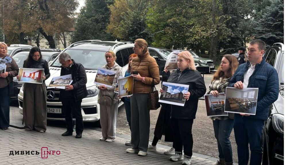 У Львові пікетували щодо школи №41 у Брюховичах - 1