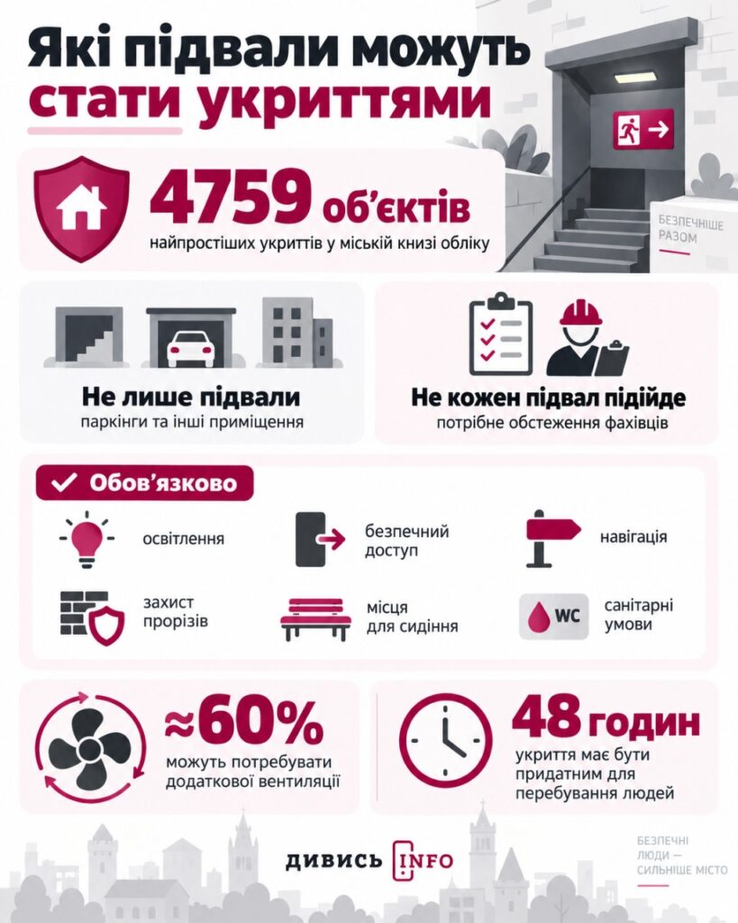 Підвали під укриття у Львові: як податися на програму і в чому проблема - 1