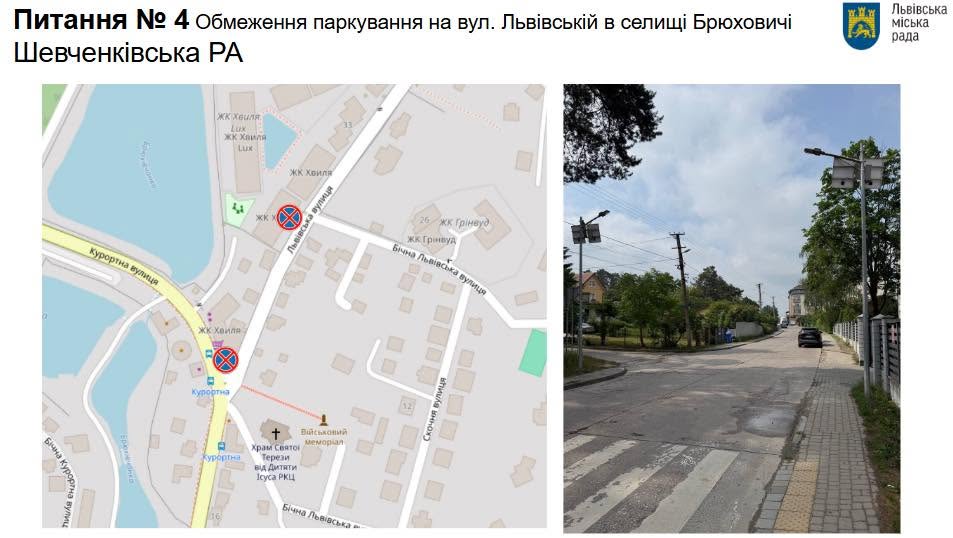 Заплановані зміни на вул. Львівській/Управління безпеки та вуличної інфраструктури